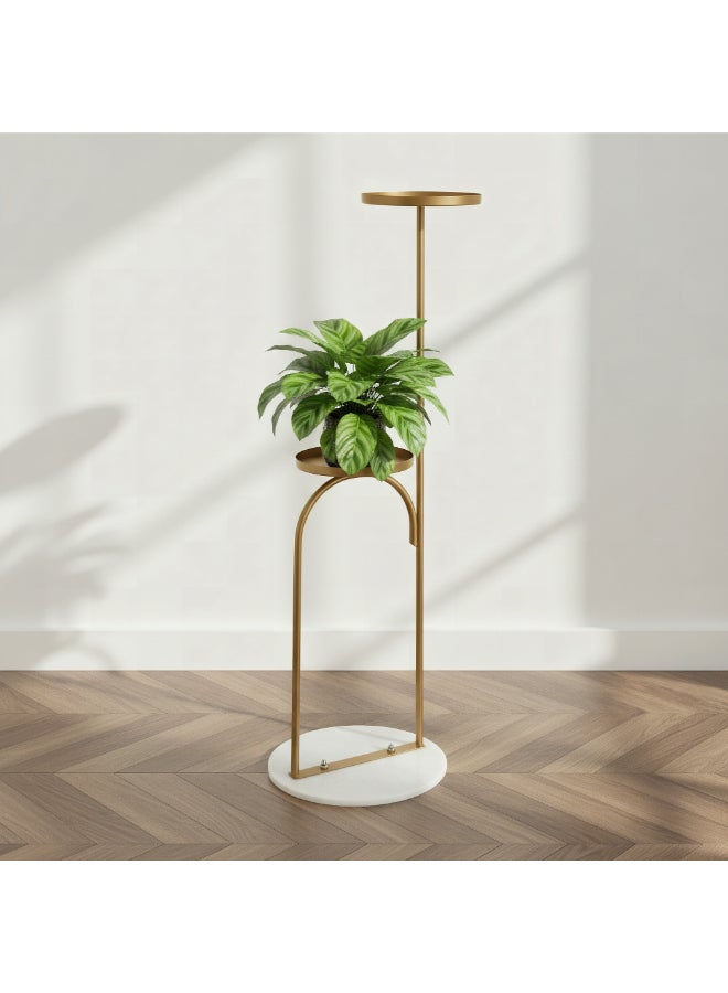 Home Box Premium Metal Planter Stand with Marble Base - Image 5